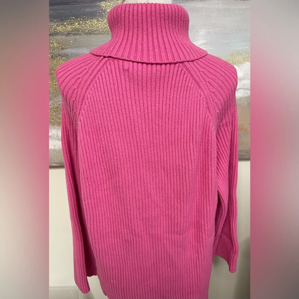 NWOT Women’s Sweater, turtleneck/cowl, long sleeve, Pink, Tag says S…see pics - Picture 5 of 7
